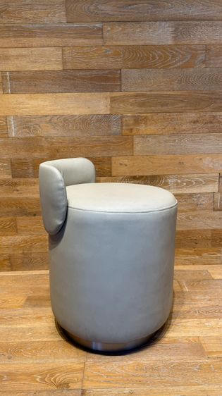 สตูล เบาะหนัง PU สีเทา  รูปที่ 2