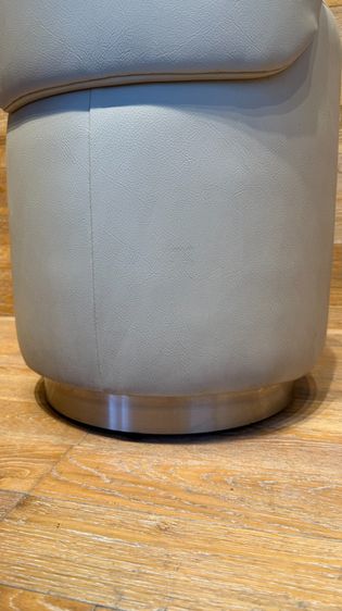 สตูล เบาะหนัง PU สีเทา  รูปที่ 4