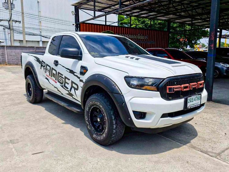 Ford Ranger 2018 2.2 Hi-Rider XL Plus Pickup ดีเซล ไม่ติดแก๊ส เกียร์ธรรมดา ขาว รูปที่ 3
