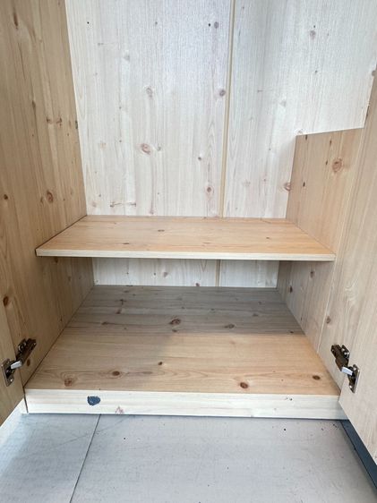 ตู้เสื้อผ้า 4 บานเปิด 2 ลิ้นชัก โครงฐานไม้ MDF สีบีช  รูปที่ 13