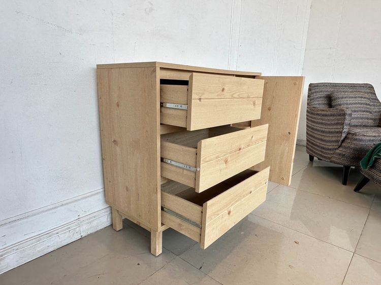 โต๊ะเครื่องแป้ง 3 ลิ้นชัก 1 บานเปิด พร้อมกระจกติดผนัง  รูปที่ 13