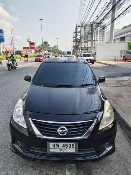 Nissan Almera 2013 1.2 VL Sportech Sedan เบนซิน ไม่ติดแก๊ส เกียร์อัตโนมัติ ดำ รูปที่ 3