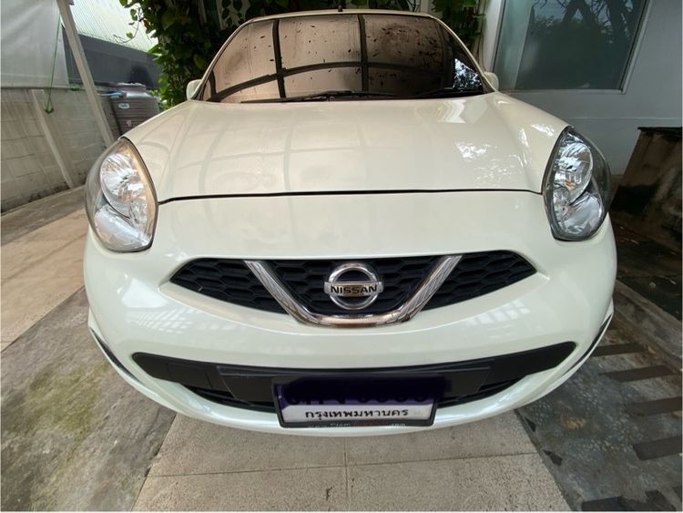 Nissan March 2017 1.2 EL Sedan เบนซิน ไม่ติดแก๊ส เกียร์อัตโนมัติ ขาว รูปที่ 2