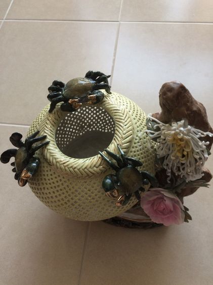 เซรามิคเก่า แจกันปู