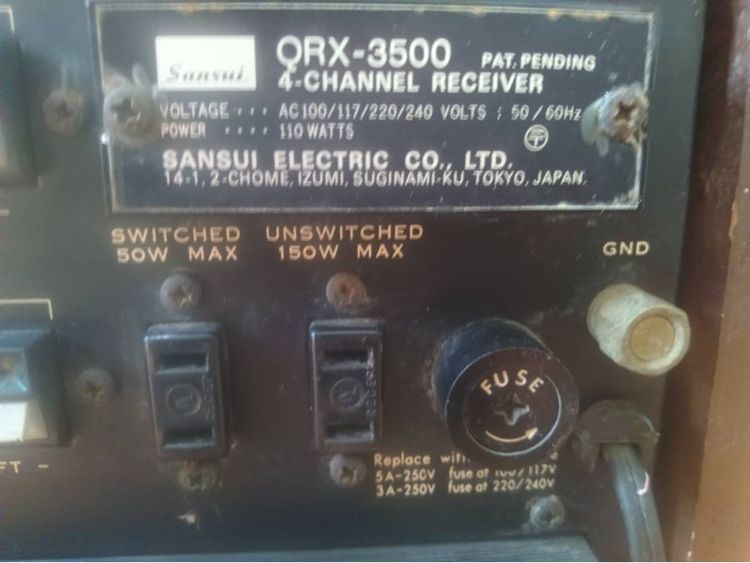เครื่องขยายเสียง Sansui รูปที่ 2