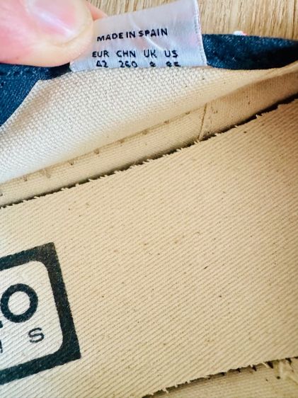 Kenzo Espadrilles Prototype Tiger Blue Nuit Fabric Size 42 รูปที่ 6