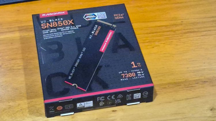 ที่เก็บข้อมูลและเมมโมรี่การ์ด SSD WD Black SN850X มือ 1 ยังไม่แกะกล่อง กล่องสุดท้าย ส่งฟรี