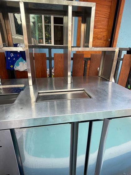 เคาน์เตอร์สแตนเลสซิงค์ล้างจานตู้แช่ รูปที่ 4