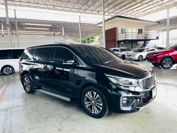 Kia Carnival 2020 2.2 SXL Van ดีเซล ไม่ติดแก๊ส เกียร์อัตโนมัติ ดำ รูปที่ 3