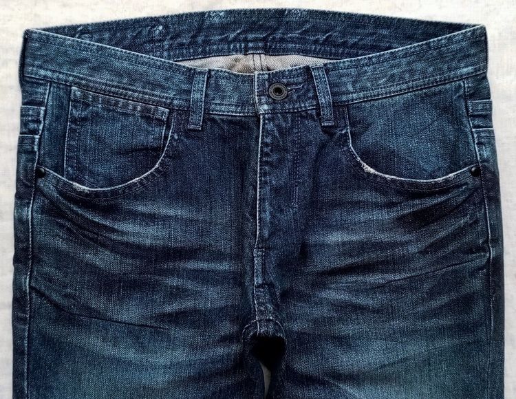 NEIL BARRETT ยีนส์ด้าน เคลือบเงา (wax) ผู้ชาย รูปที่ 6