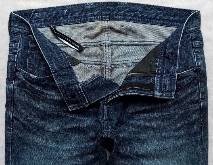 NEIL BARRETT ยีนส์ด้าน เคลือบเงา (wax) ผู้ชาย รูปที่ 11