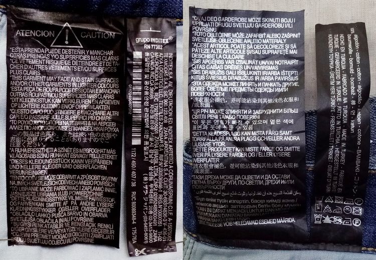 ใหม่เอี่ยม ป้ายห้อย ยีนส์ ZARA MAN รูปที่ 13