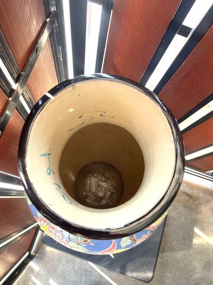 แจกันเซรามิก นกฟีนิกซ์และดอกโบตั๋น เก่าสะสม รูปที่ 12