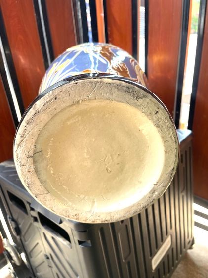 แจกันเซรามิก นกฟีนิกซ์และดอกโบตั๋น เก่าสะสม รูปที่ 13