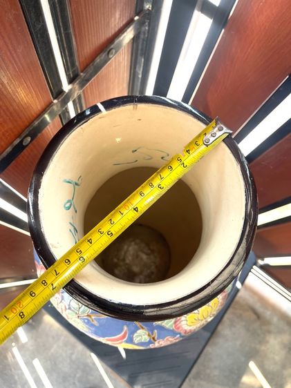 แจกันเซรามิก นกฟีนิกซ์และดอกโบตั๋น เก่าสะสม รูปที่ 14