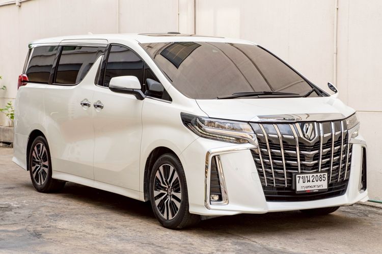 Toyota Alphard 2019 2.5 S C-Package Van เบนซิน ไม่ติดแก๊ส เกียร์อัตโนมัติ ขาว