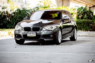 BMW 116i  M Sport Hatchback สีเทา ปี 2015 ภายในแดง 4กท4902