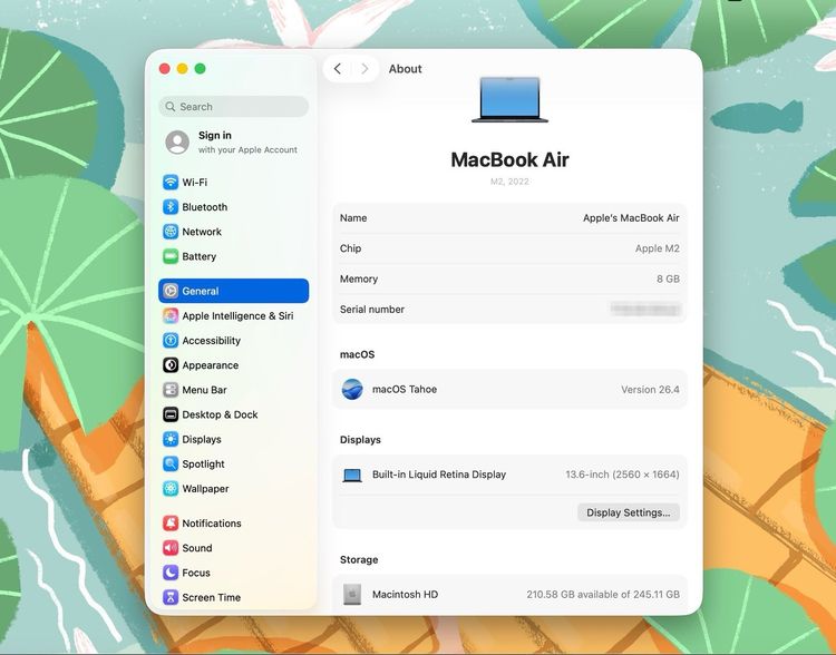 MacBook Air 13.6-inch M2 2022 Ram8GB SSD256GB Midnight รูปที่ 12