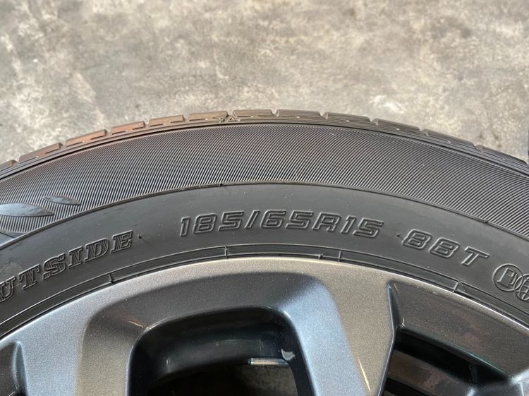 ✨ล้อแม็กพร้อมยาง✨Mazda 2 Skyactiv ขอบ 15 สีดำมิดไนท์ รูปที่ 8