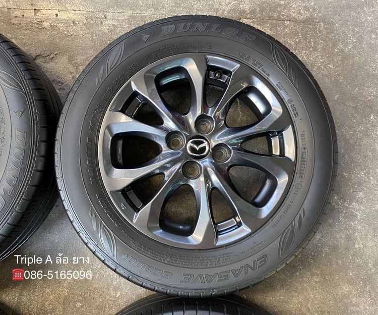 ✨ล้อแม็กพร้อมยาง✨Mazda 2 Skyactiv ขอบ 15 สีดำมิดไนท์ รูปที่ 5