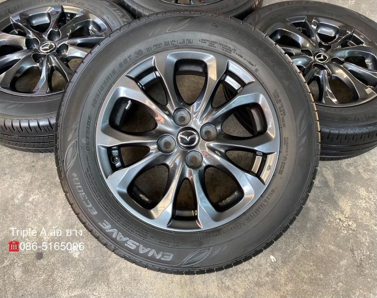 ✨ล้อแม็กพร้อมยาง✨Mazda 2 Skyactiv ขอบ 15 สีดำมิดไนท์ รูปที่ 2