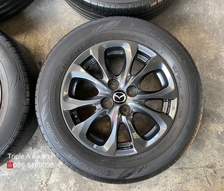✨ล้อแม็กพร้อมยาง✨Mazda 2 Skyactiv ขอบ 15 สีดำมิดไนท์ รูปที่ 3