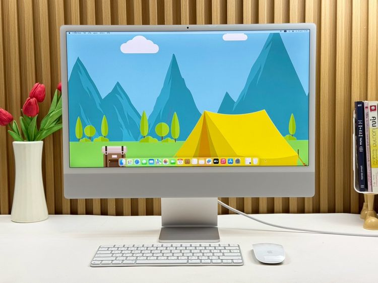 iMac 24-inch M3 2023 Ram16GB SSD256GB CPU8-Core GPU8-Core 2Ports Silver