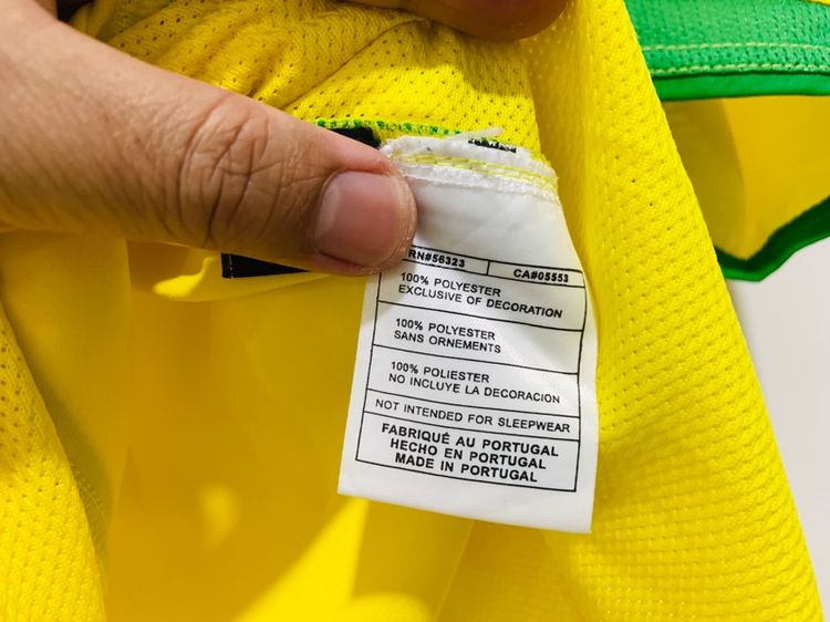 เสื้อกีฬา NIKE ทีม BRASIL เบอร์ 1 BIEBER แท้ 💯 size M ขนาด อก 21.5 ยาว 28.5 นิ้ว สภาพดี ดีเทลสวย เนื้อผ้าดีมากนิ่มใส่สบาย หายากน่าสะสมครับ รูปที่ 6