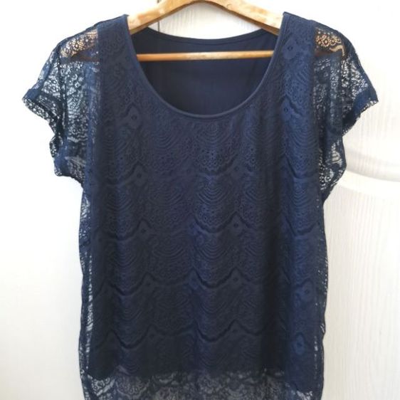 แขนสั้น EU 40 เสื้อเชิ้ตและเสื้อผู้หญิง เสื้อลูกไม้แบรนด์​ NATURAL​ BEAUTY​ BASIC​ มือ​ 2