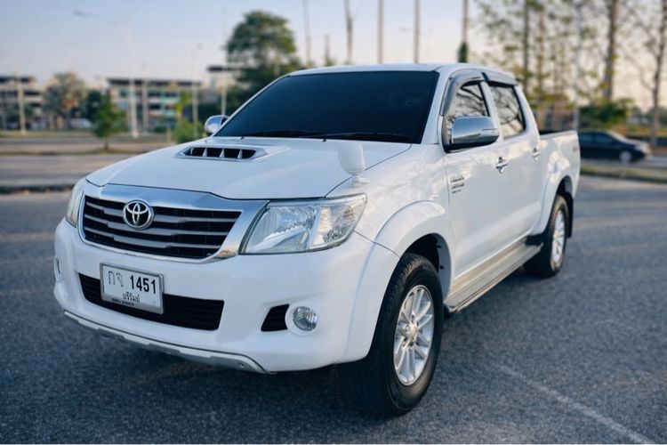 Toyota Hilux Vigo Champ 2012 Double Cab 3.0 G Prerunner Pickup ดีเซล เกียร์อัตโนมัติ ขาว รูปที่ 3