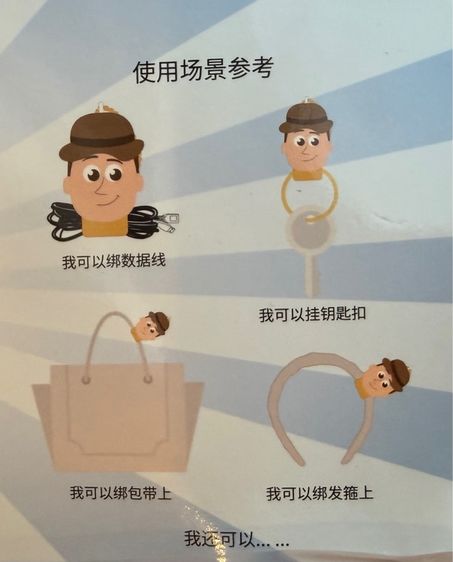 พวง รัดสายชาร์จ  เกาะกระเป๋า เกาะที่คาดผม ใหม่มือ1 รูปที่ 2