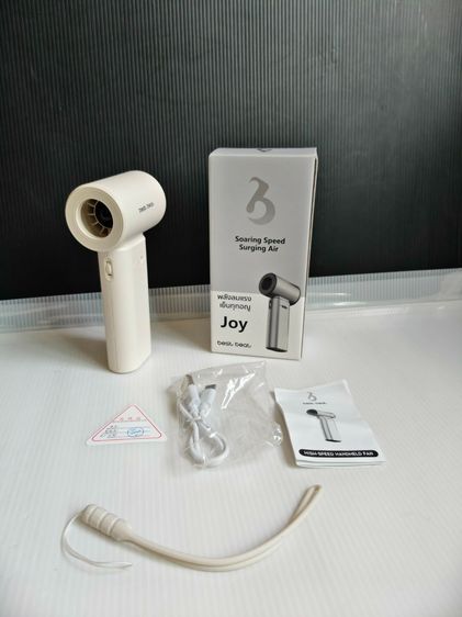 พัดลมพกพา Best Best Joy 2 สีขาว จอLED ความเร็วถึง 100 แบต4200mAh สภาพเหมือนใหม่ ใช้งานได้ปกติ รูปที่ 2