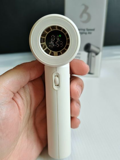พัดลมพกพา Best Best Joy 2 สีขาว จอLED ความเร็วถึง 100 แบต4200mAh สภาพเหมือนใหม่ ใช้งานได้ปกติ รูปที่ 3