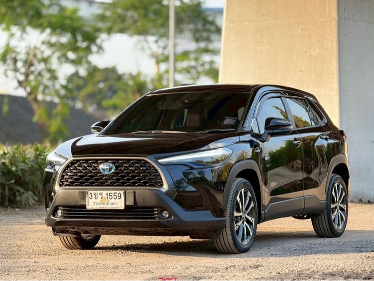 Toyota Corolla Cross 2022 1.8 Hybrid Premium Utility-car ปลั๊กอินไฮบริด (PHEV) ไม่ติดแก๊ส เกียร์อัตโนมัติ ดำ รูปที่ 3