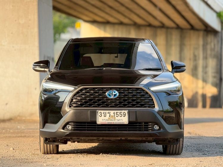 Toyota Corolla Cross 2022 1.8 Hybrid Premium Utility-car ปลั๊กอินไฮบริด (PHEV) ไม่ติดแก๊ส เกียร์อัตโนมัติ ดำ รูปที่ 2