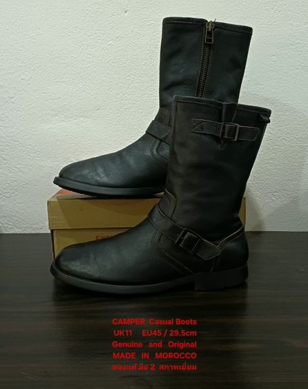 CAMPER Boots, Men's 11UK 45EU(29.5cm) Original MADE IN MOROCCO ของแท้ มือ 2 สภาพเยี่ยม, รองเท้าบู้ท CAMPER หนังแท้ พื้นเต็ม ไม่มีตำหนิใดๆ รูปที่ 14