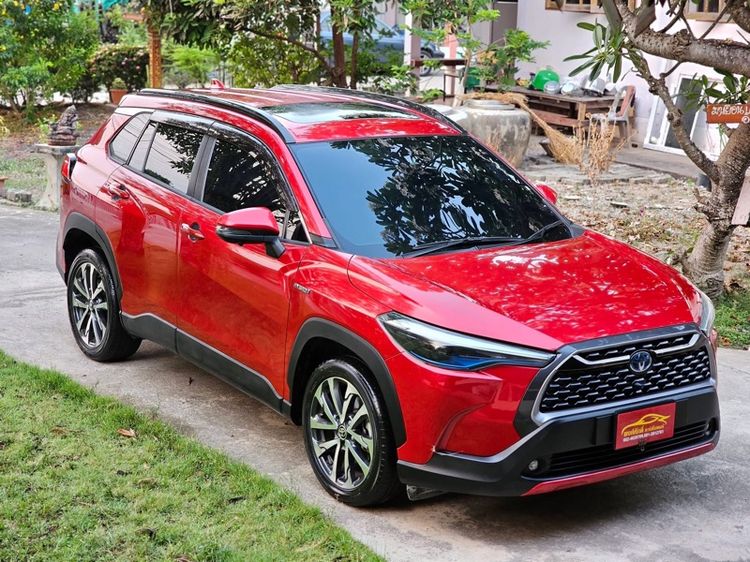 Toyota Corolla Cross 2020 1.8 Hybrid Premium Safety Sedan ไฮบริด ไม่ติดแก๊ส เกียร์อัตโนมัติ แดง รูปที่ 4