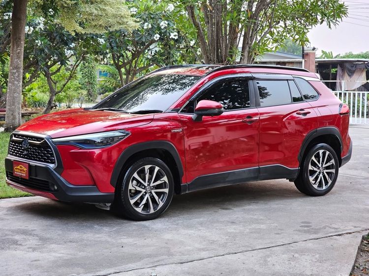 Toyota Corolla Cross 2020 1.8 Hybrid Premium Safety Sedan ไฮบริด ไม่ติดแก๊ส เกียร์อัตโนมัติ แดง รูปที่ 2