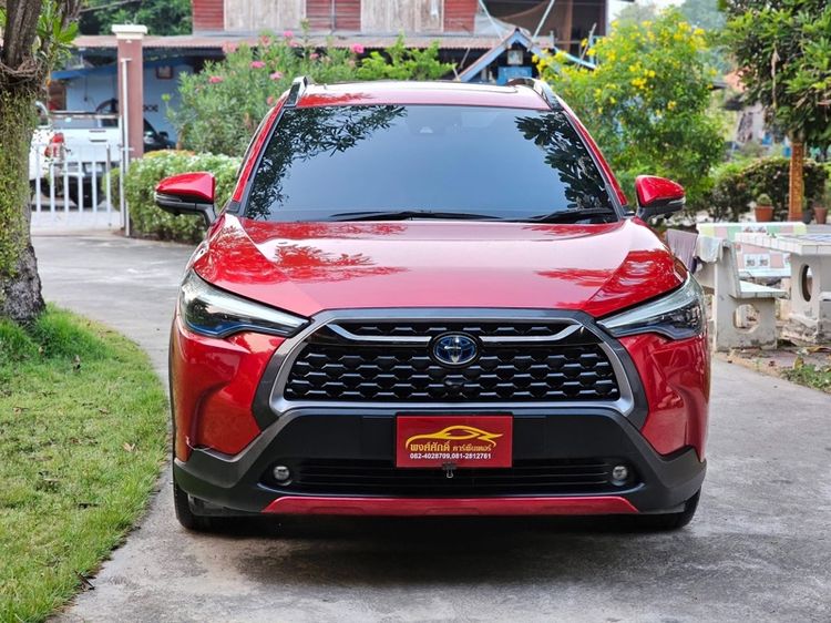 Toyota Corolla Cross 2020 1.8 Hybrid Premium Safety Sedan ไฮบริด ไม่ติดแก๊ส เกียร์อัตโนมัติ แดง รูปที่ 3