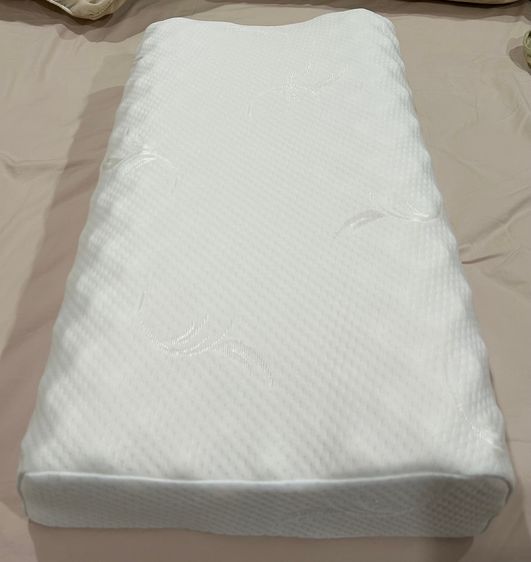 หมอนยางพาราแท้ Latex Pillow แบบฉีด ทรงเออร์โกโนมิก นอนตะแคง นอนหงาย 38x60 ซม. หนา 8-10 ซม. รูปที่ 2