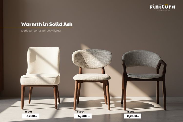 เก้าอี้ไม้แอชแท้