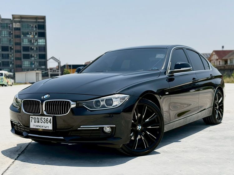 BMW Series 3 2012 320d Sedan ดีเซล ไม่ติดแก๊ส เกียร์อัตโนมัติ ดำ รูปที่ 3