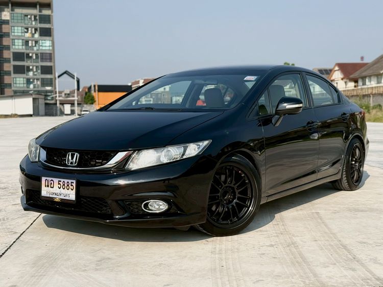 Honda Civic 2013 1.8 E i-VTEC Sedan เบนซิน ไม่ติดแก๊ส เกียร์อัตโนมัติ ดำ รูปที่ 3