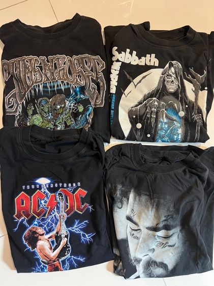 เสื้อวง ac dc posty  guns sabbath อก42