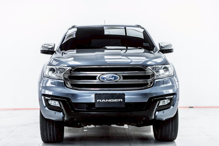 Ford Everest 2017 3.2 Titanium Plus 4WD Utility-car ดีเซล ไม่ติดแก๊ส เกียร์อัตโนมัติ ฟ้า รูปที่ 4