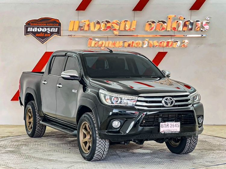 Toyota Hilux Revo 2017 2.4 G Prerunner Pickup ดีเซล ไม่ติดแก๊ส เกียร์ธรรมดา ดำ รูปที่ 3
