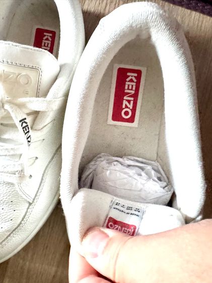 Used Kenzo Dome Low Top Sneaker Blanc Case Size 42 รูปที่ 6