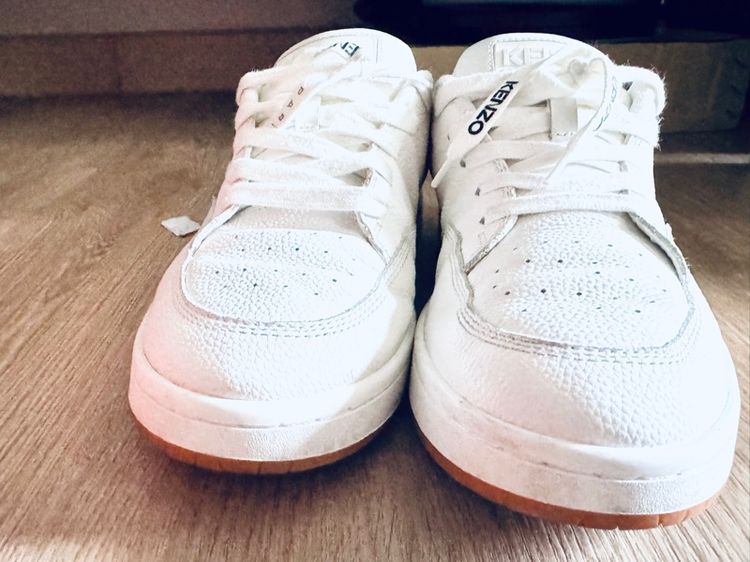 Used Kenzo Dome Low Top Sneaker Blanc Case Size 42 รูปที่ 11