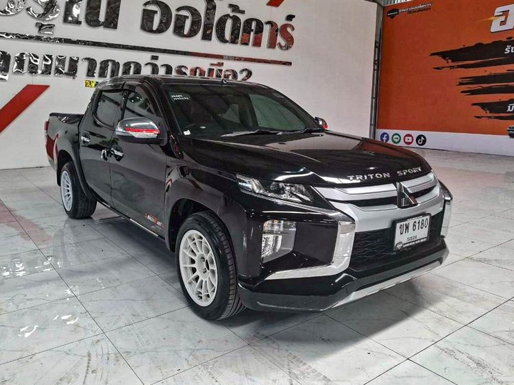 Mitsubishi Triton 2020 2.5 GLX Pickup ดีเซล ไม่ติดแก๊ส เกียร์ธรรมดา ดำ รูปที่ 3