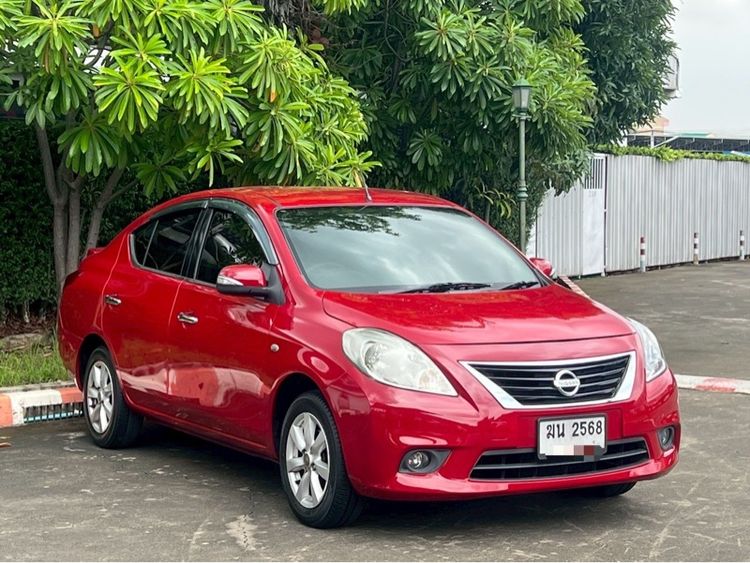 Nissan Almera 2012 1.2 VL Sedan เบนซิน ไม่ติดแก๊ส เกียร์อัตโนมัติ แดง รูปที่ 4